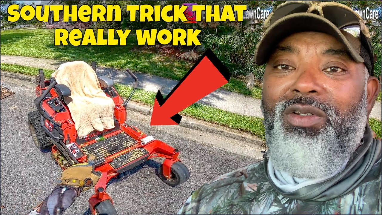 This is how I achieve a CRISPY CUT every time for my lawn mowing customers