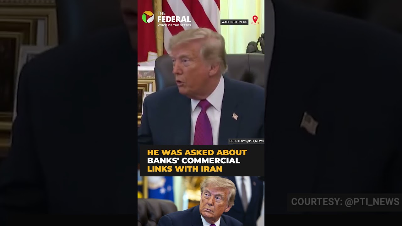 Trump hints at sanctions on Chinese banks over Iran links | #shorts