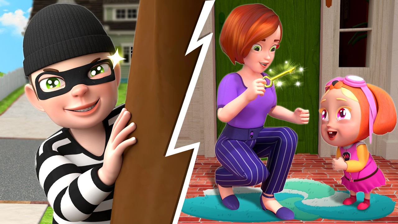 Thief Roy Finds the House Key 🔑🚨 | Police Rob Rescue | Rosoo - Nursery Rhymes & Kids Songs