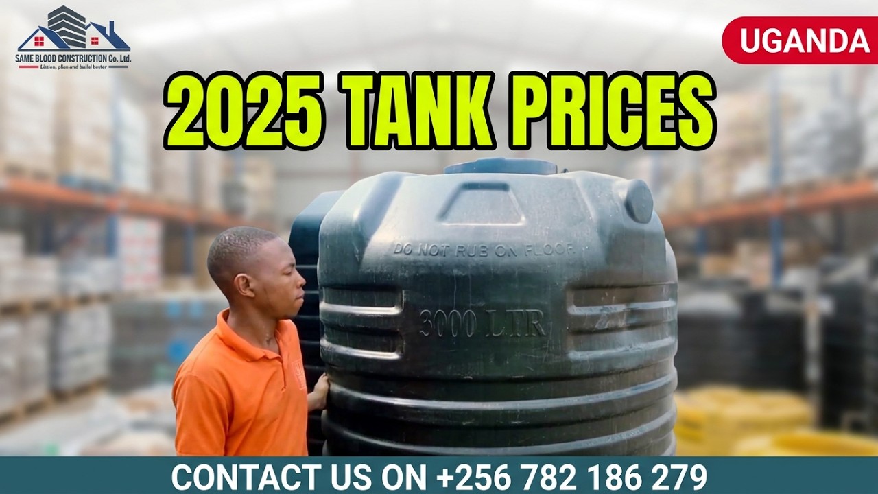 Prices of water tanks in uganda 2025 #gentex  #material cost