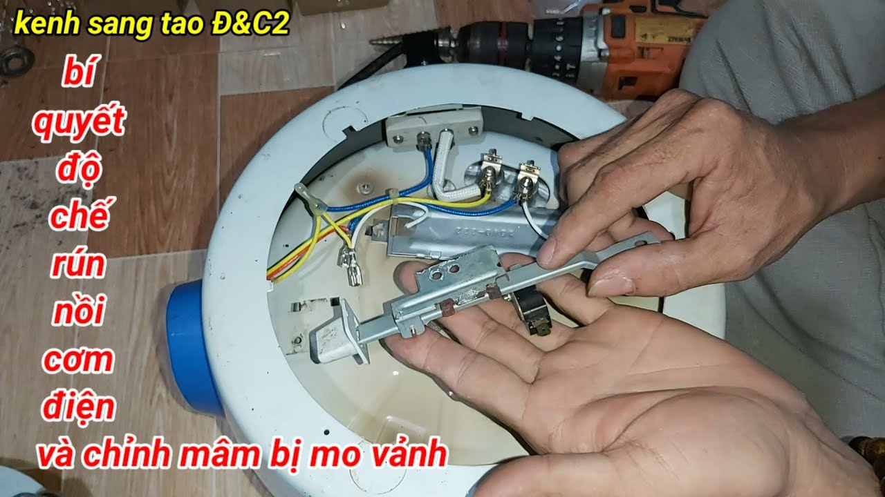 bí quyết độ chế rún nồi cơm điện và chỉnh mâm nồi cơm bị mo