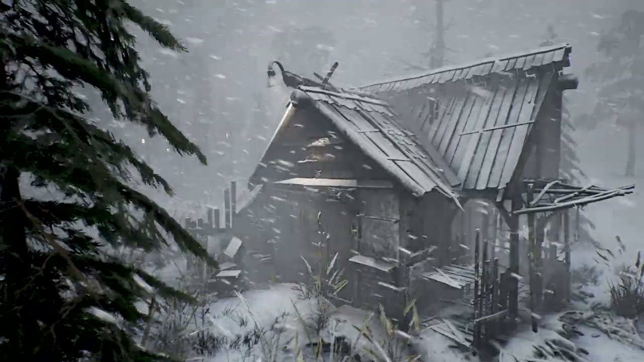 -47 at the ARCTIC STATION and Sounds of an BRUTAL icy snow storm and Blizzard ambience #winter