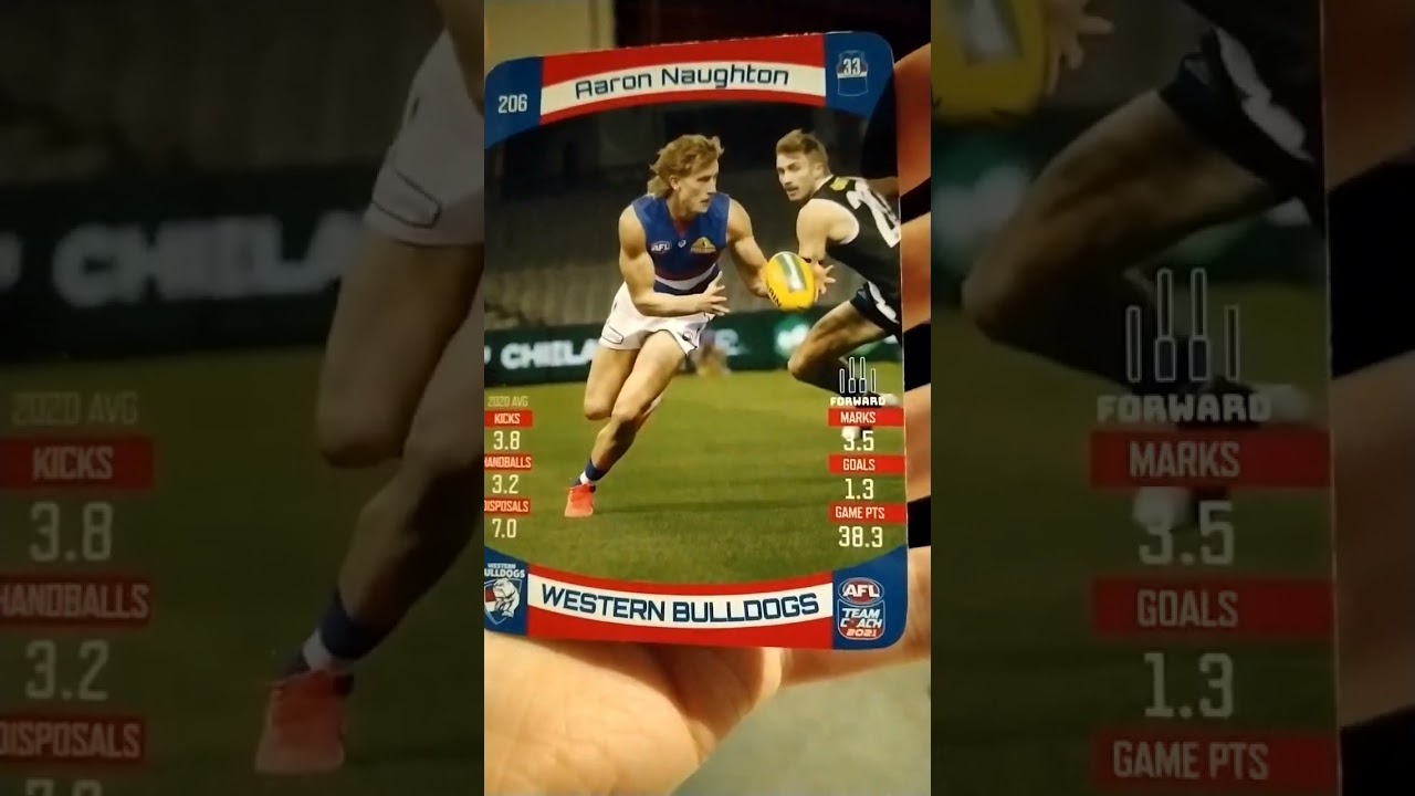 AFL 2021 Cards Collection Western Bulldogs Aaron Naughton #collectables #aflcards