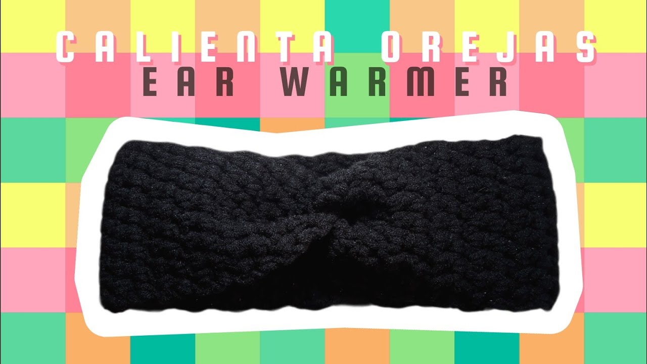 Calienta orejas o diadema a crochet paso a paso.