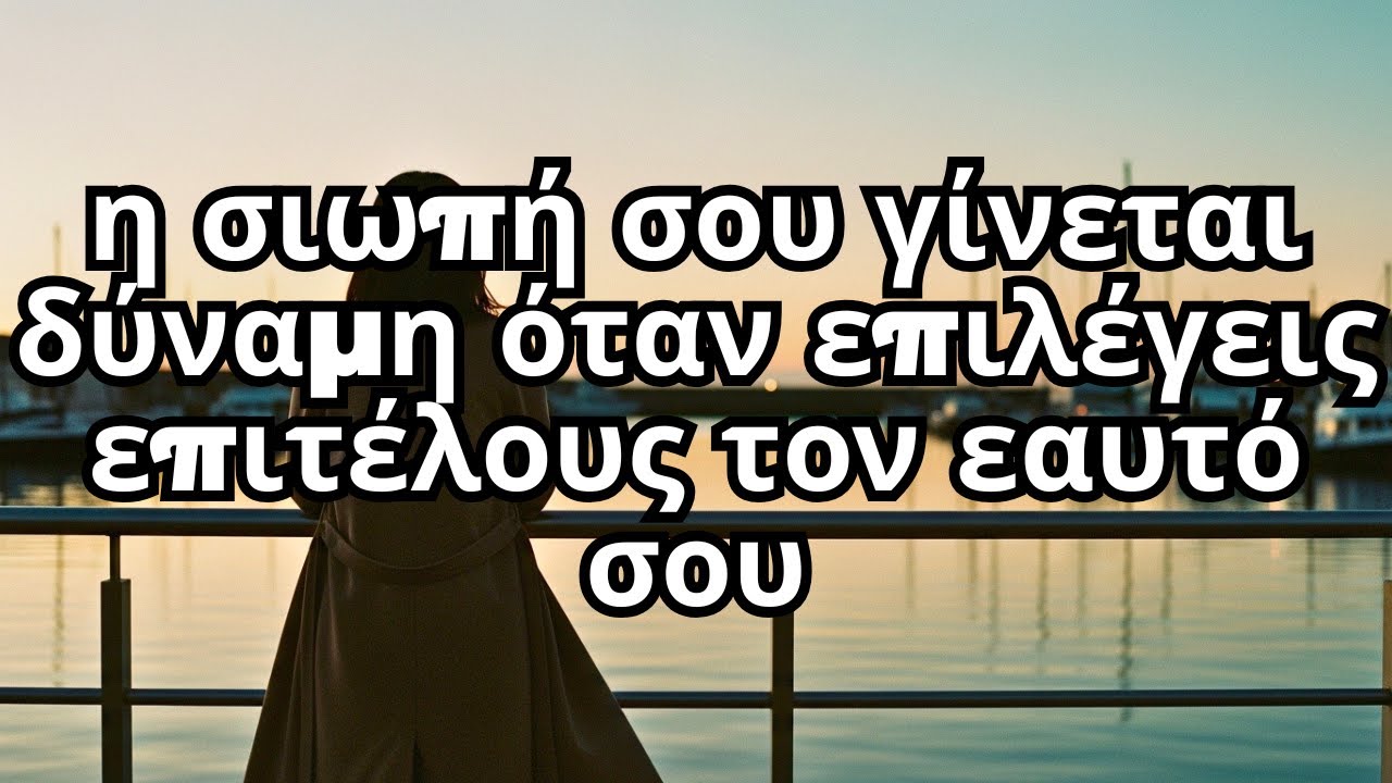 όταν η σιωπή σου γίνεται δύναμη και μαθαίνεις να επιλέγεις εσένα