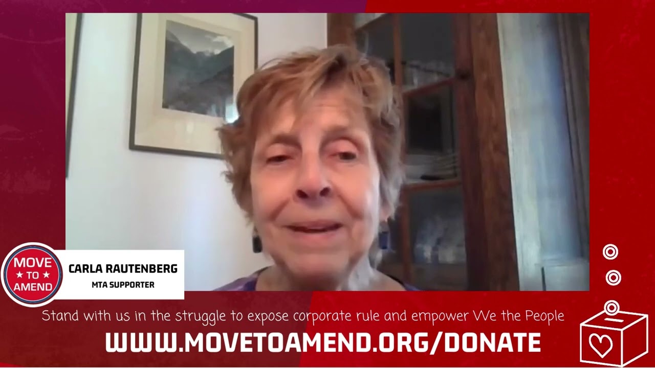 Why I support Move to Amend - Carla Rautenberg