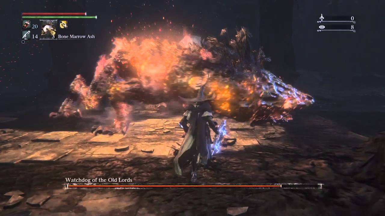 Bloodborne - Watchdog of the Old Lords (Depth 5,cursed) SOLO - NO DAMAGE