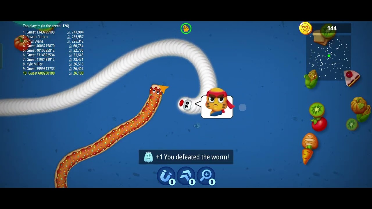 Worms zone grow up snake game 🤢🤢