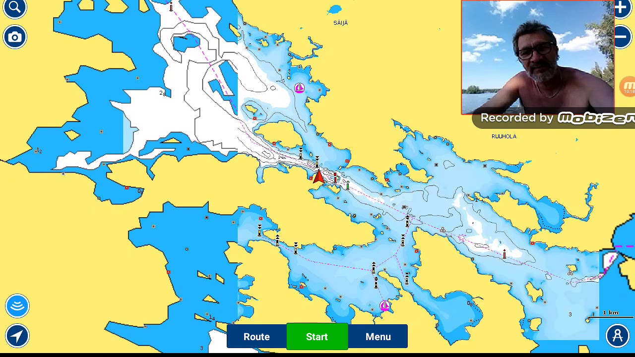 Pysytään kartalla. Esimerkkinä Navionics Boating Marine & Lakes