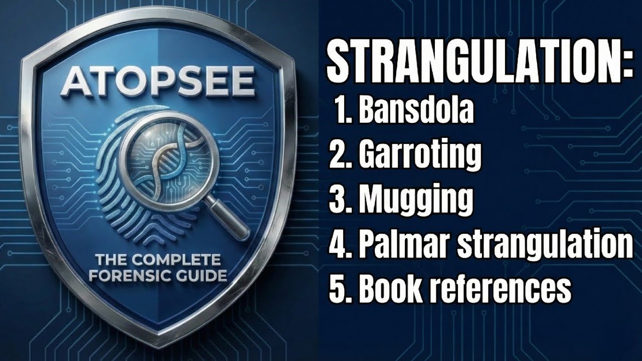 Strangulation:Bansdola, Garroting, Mugging,palmar strangulation
