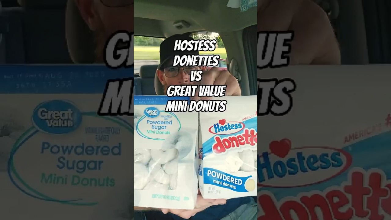 Hostess Donettes vs Great Value Mini Donuts #shorts #donuts #hostess