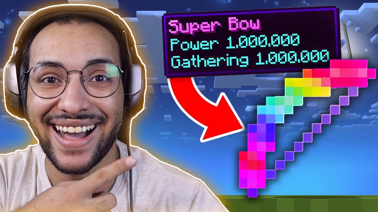ماين كرافت اقدر اصنع 10 انواع من الBow الخارقة ( التنين مات من ضربة ) 😨