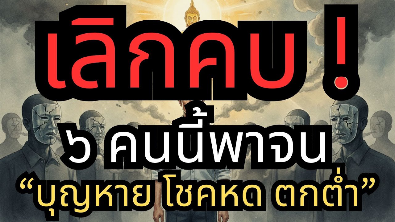 เลิกคบ ! ห้ามคบเด็ดขาด 6 คนนี้พาจน ยิ่งใกล้ยิ่งซวย ตามพุทธโอวาท