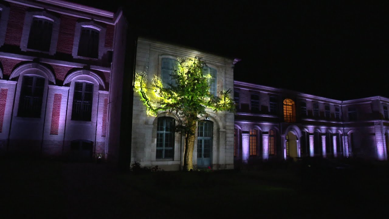 Spectacle nocturne : l'Abbaye de Valloires (80) mis en lumière
