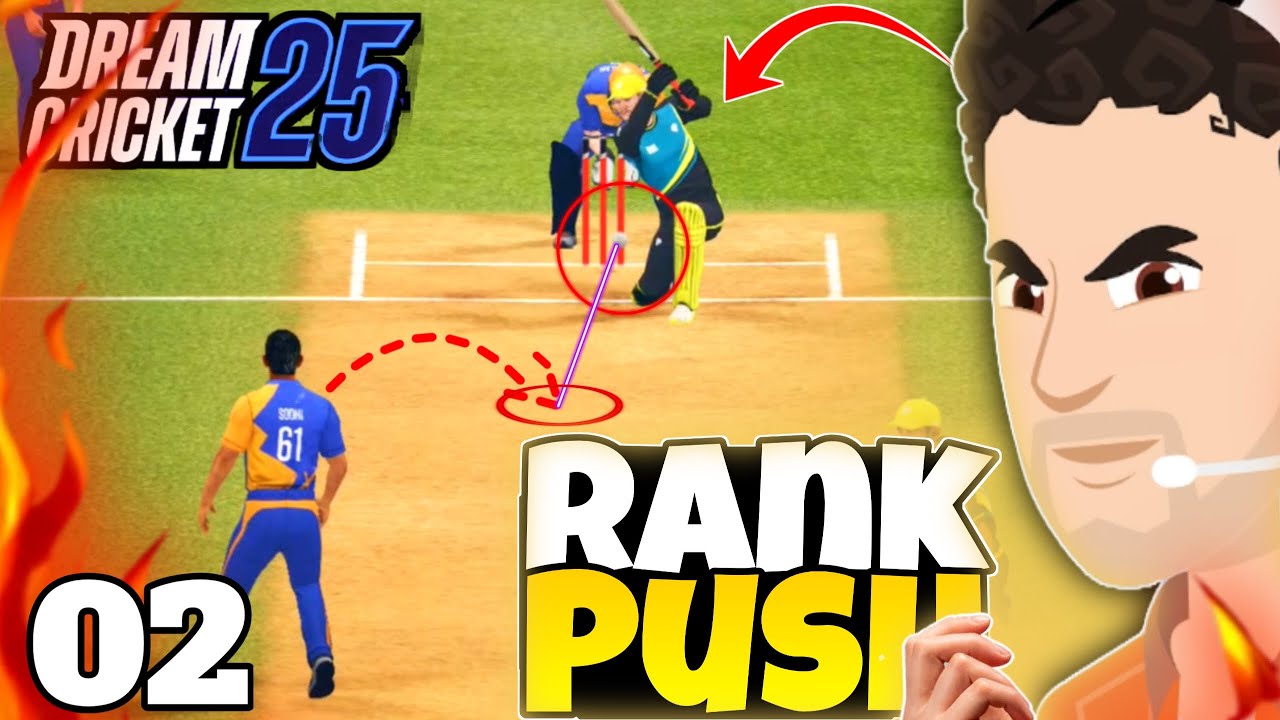 WINNING an Impossible Match in Dream Cricket 25(Rank Push)