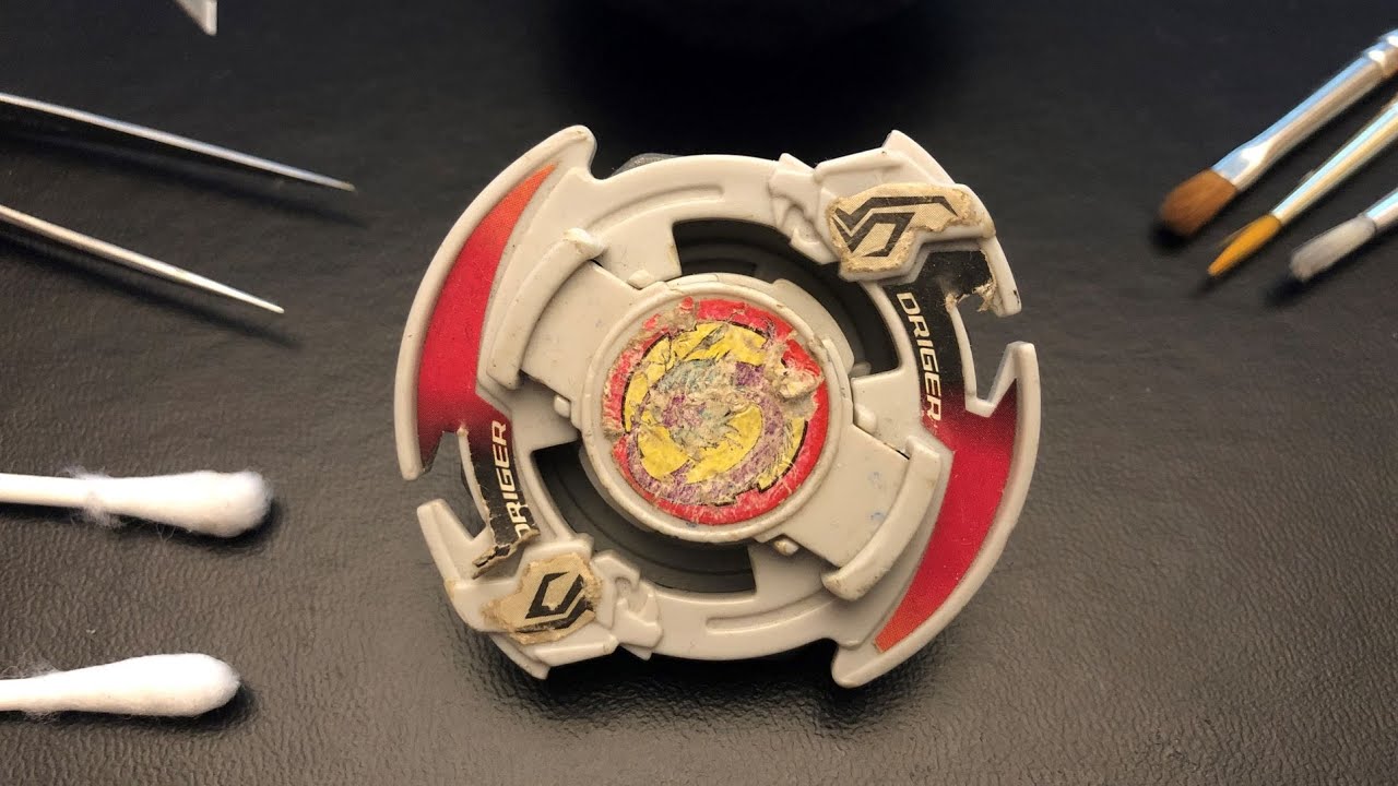 Beyblade Cleaning | Driger S | Plastic Gen Restoration | Relaxing | No Talking | ベイブレードクリーニング