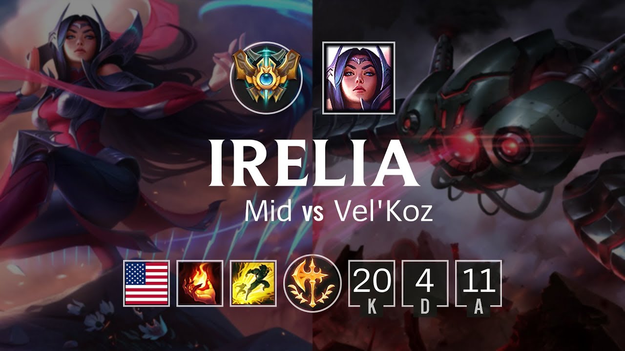 Irelia Mid vs Vel'Koz - NA Challenger Patch 8.24
