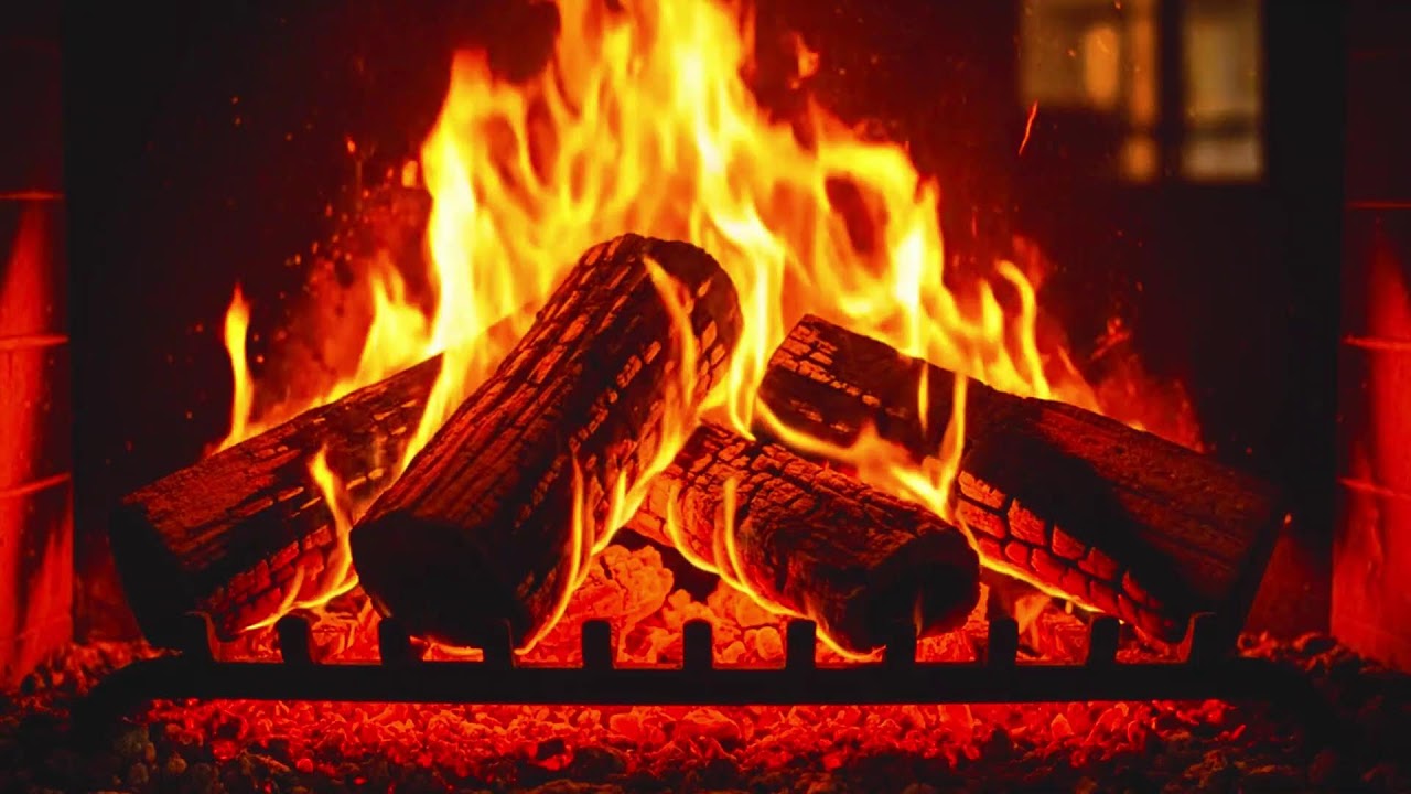 This Cozy Fireplace Will Melt Your Stress Away 🔥 Relaxing Fire Sounds
