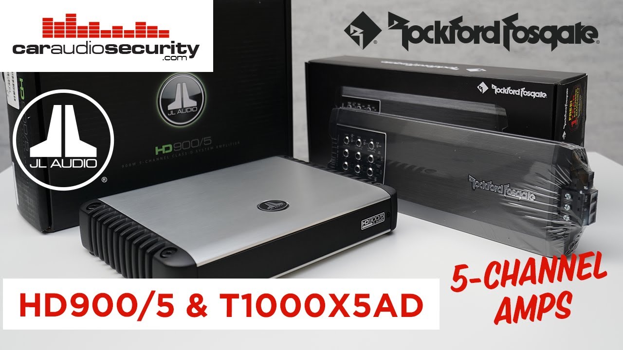 JL Audio HD900/5 - 5-channel car amp & Rockford Fosgate T1000X5ad review | Car Audio & Security