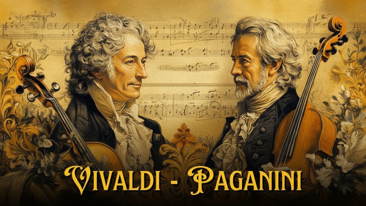 Vivaldi vs Paganini 🎼 Baroque vs Romantic 🎻 | Stunning Violin Classics,