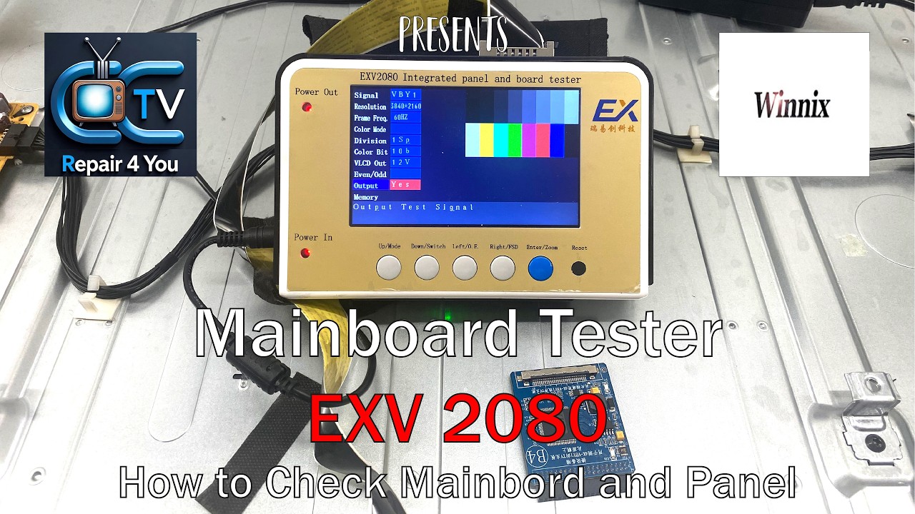 Winnix EXV2080 LED TV Panel and Motherboard integrated Tester for YBV1 LVDS Mini LVDS for all Brands