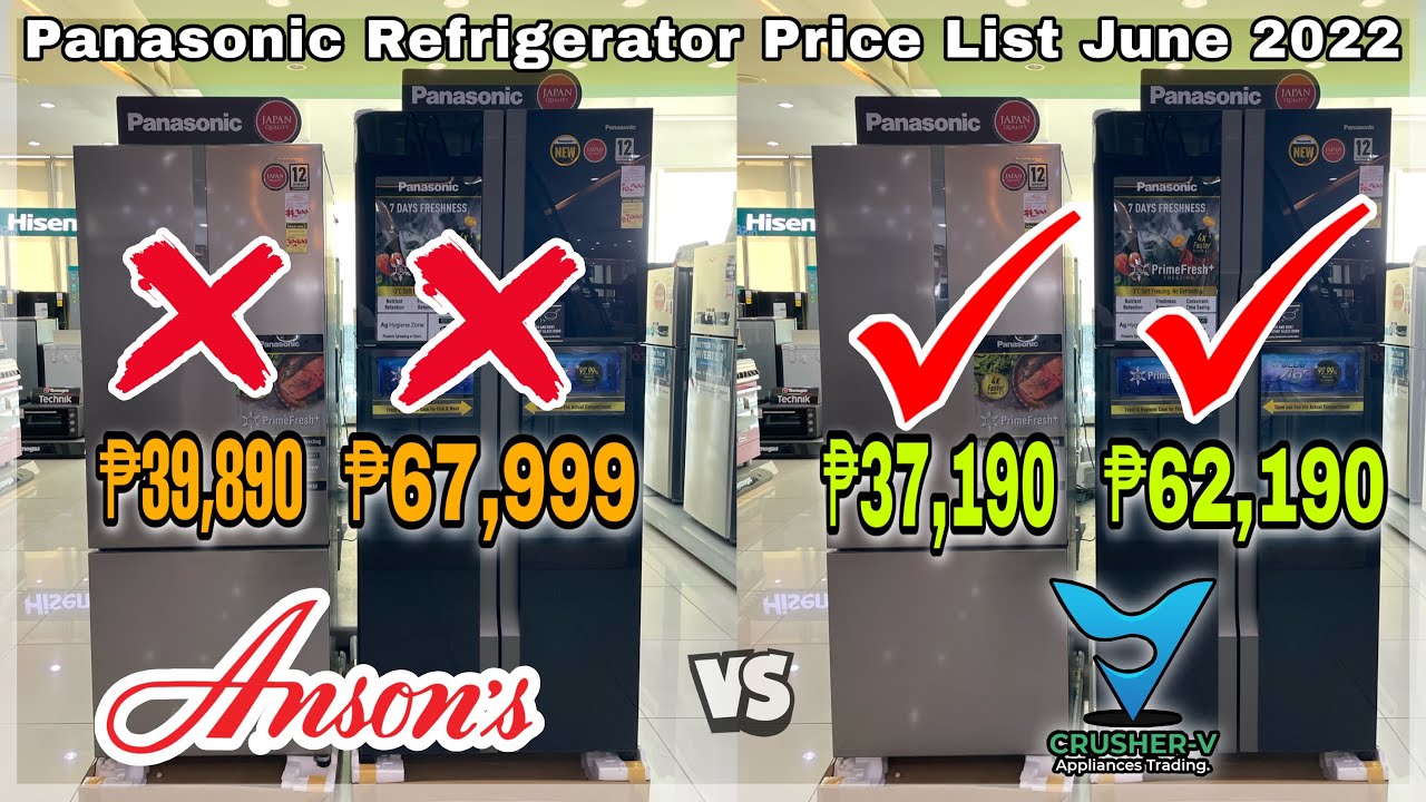 Panasonic refrigerator | French Door / Bottom Freezer / 2 Door No Frost/  Singel Door Inverter.