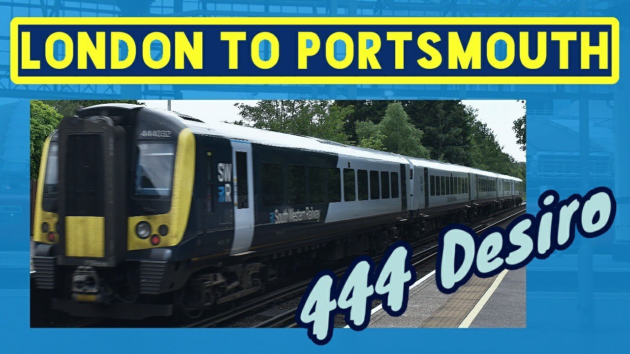 London Waterloo to Portsmouth Harbour | FULL JOURNEY | SWR 444 Desiro (Portsmouth Direct Line)