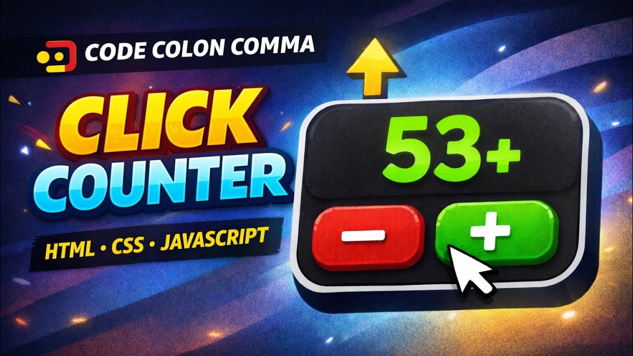 CLICK COUNTER | HTML CSS & JavaScript Mini Project
