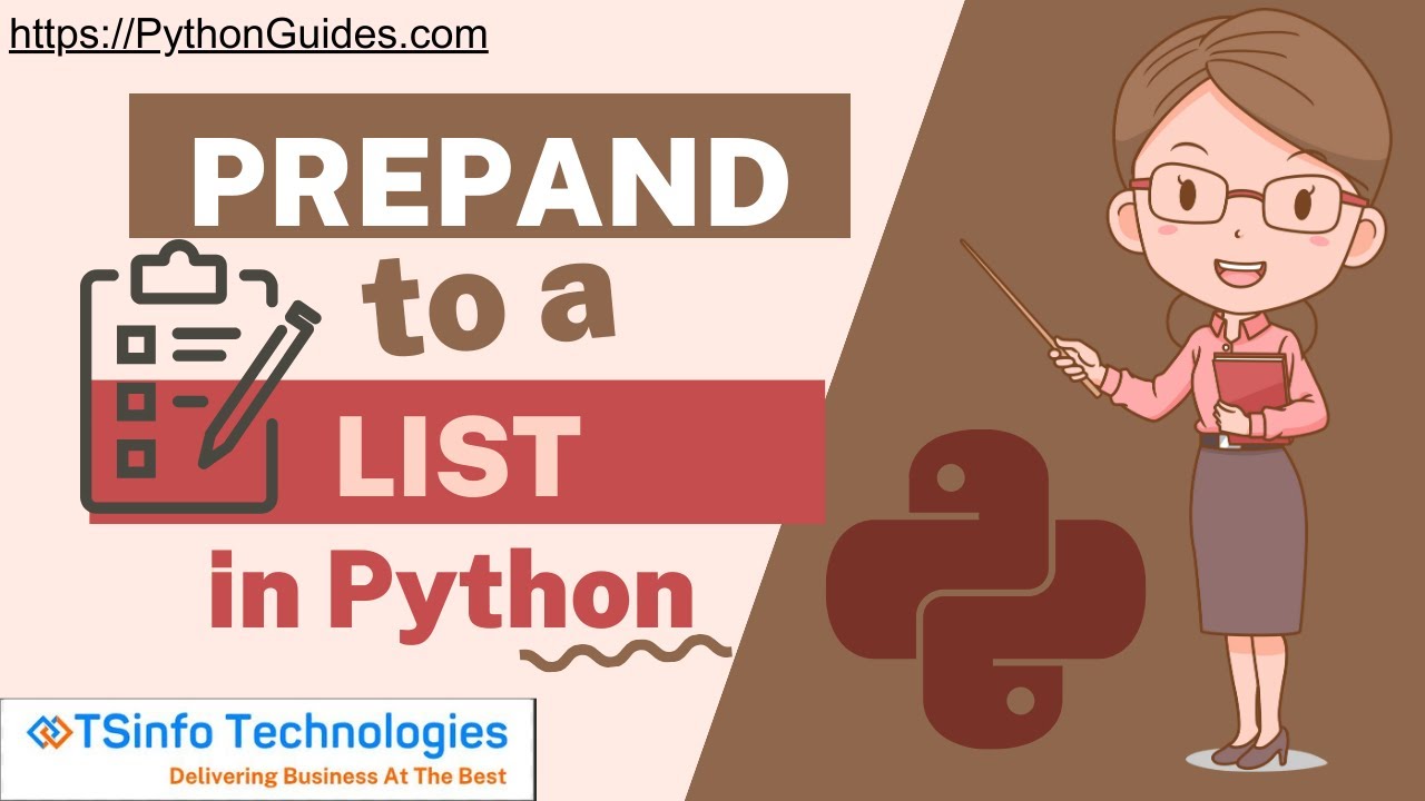 How to prepend to a list in Python | How to add an item in the first of a list in Python