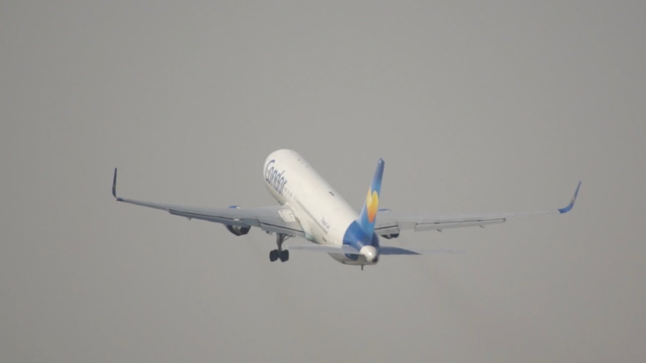 Condor Boeing 767-330/ER D-ABUF departure at Munich Airport Abflug Flughafen M&uuml;nchen