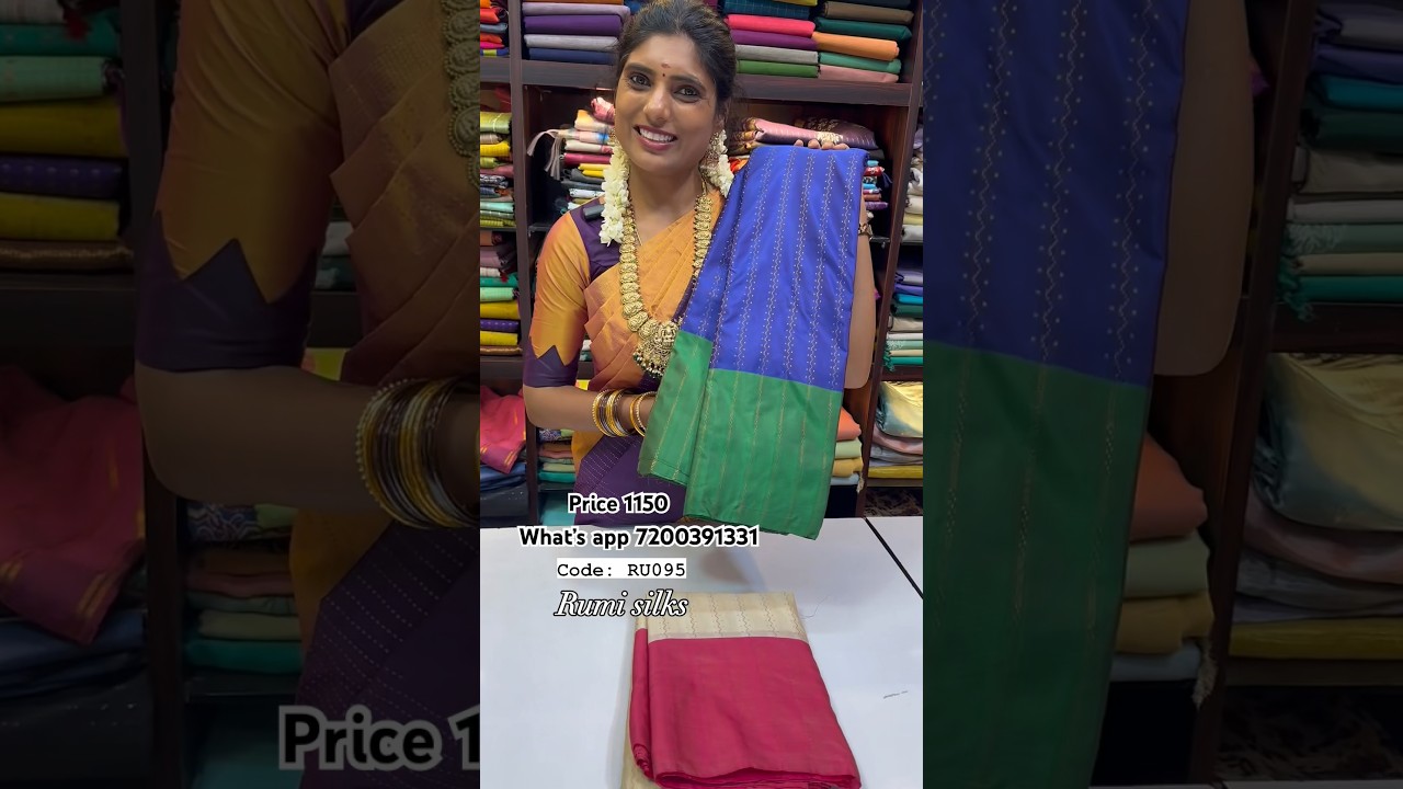 Exclusive Arani Silk Sarees! | Price Rs.1,150/- | WhatsApp-6369545679 | Shop@ruffletrends.com