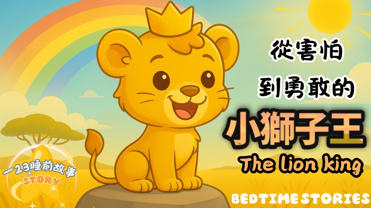 小獅子王：從害怕到勇敢的小獅子王！一個關於勇氣與責任的兒童故事｜一23睡前故事