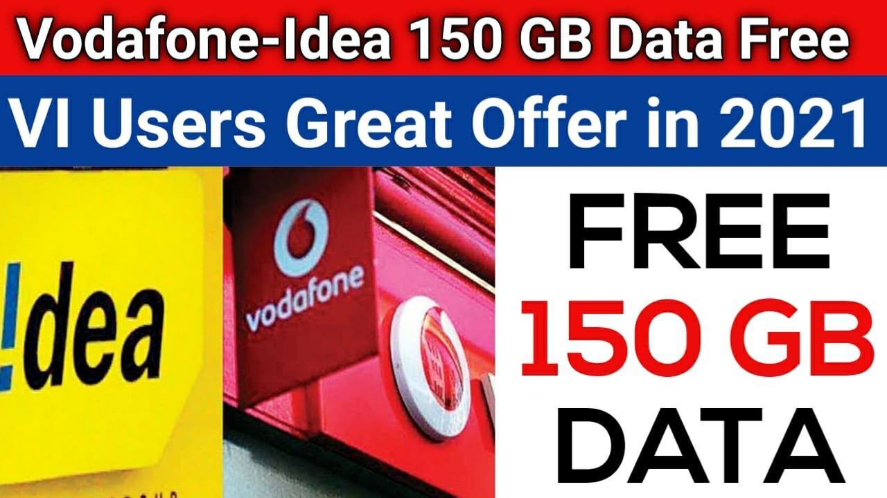 Vodafone-Idea Gives 150 GB Data For Free | VI Users Great Offer In 2021