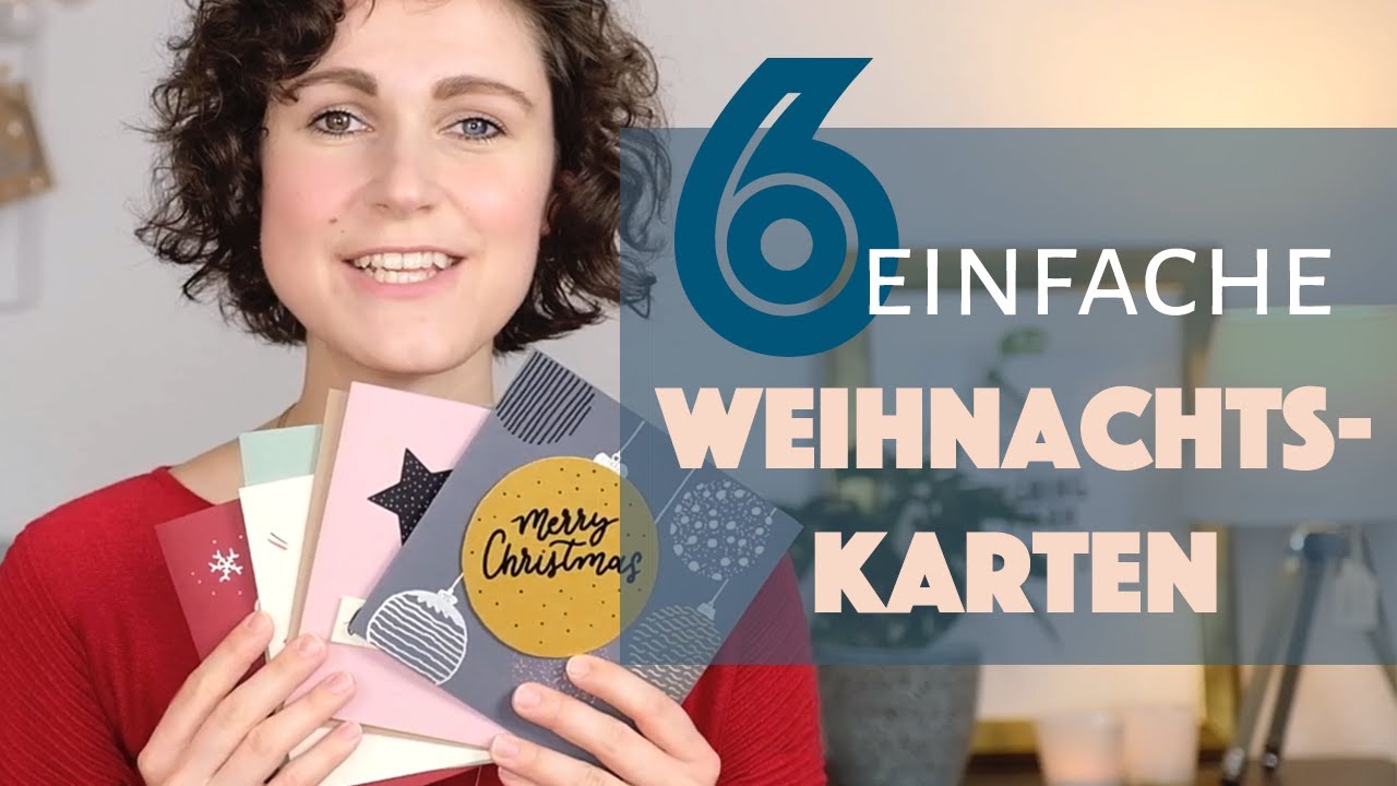 Weihnachtskarten DIY | Schöne Weihnachtspost mit Handlettering