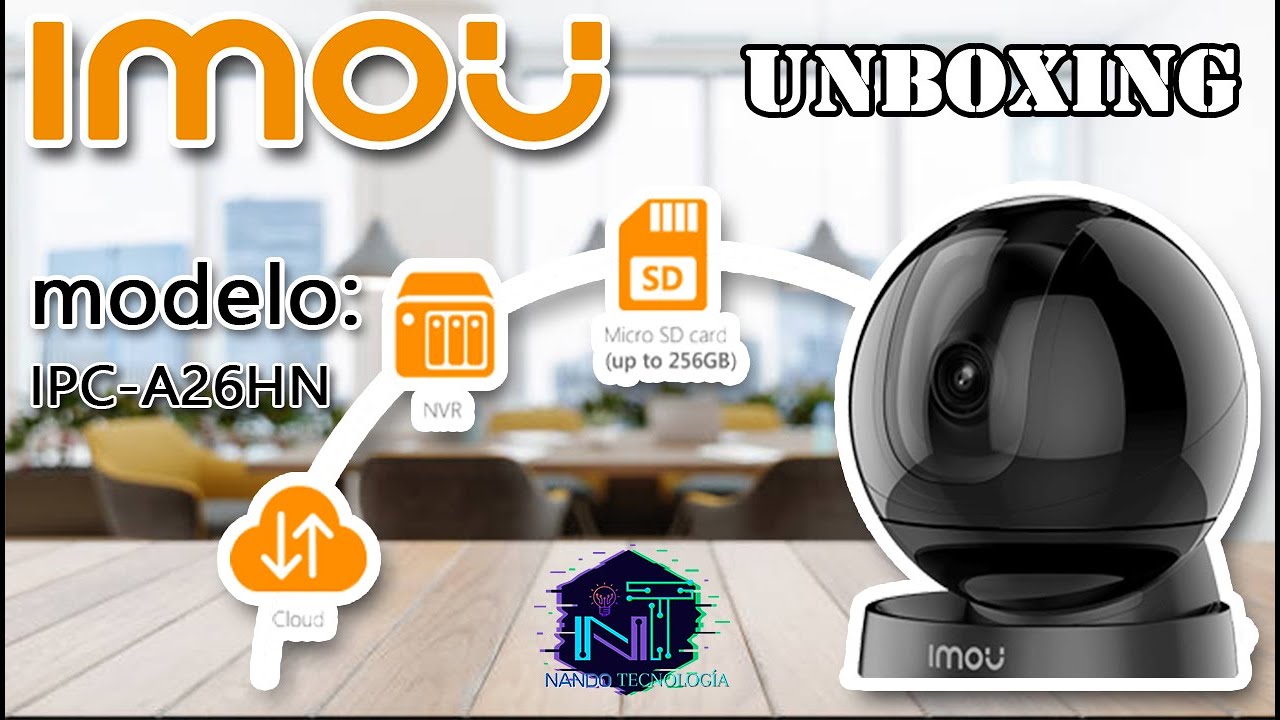 Cámara IMOU modelo IPC-A26HN, UNBOXING y configuración detallada.