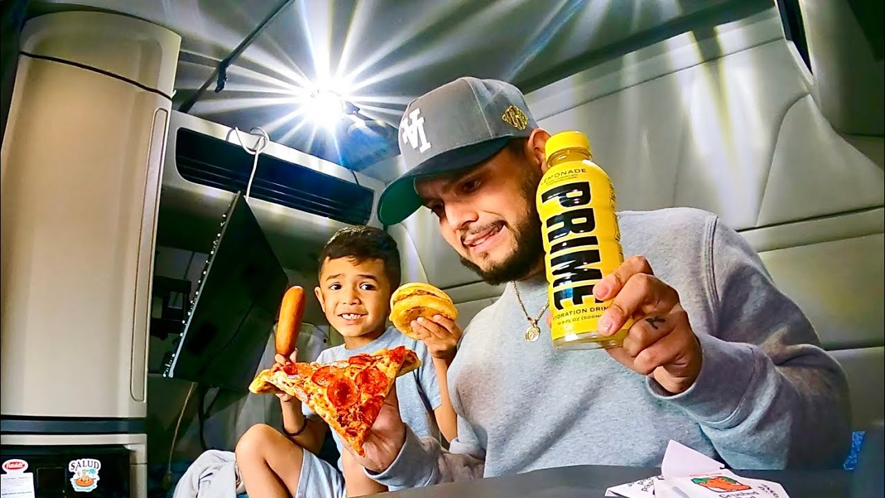 Eating ONLY Truckstop Food for 24 hours w/ My Son