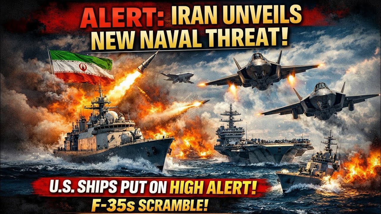 ALERT: Iran Unveils New Naval Threat — U.S. Ships Put On High Alert (F-35s Scramble)