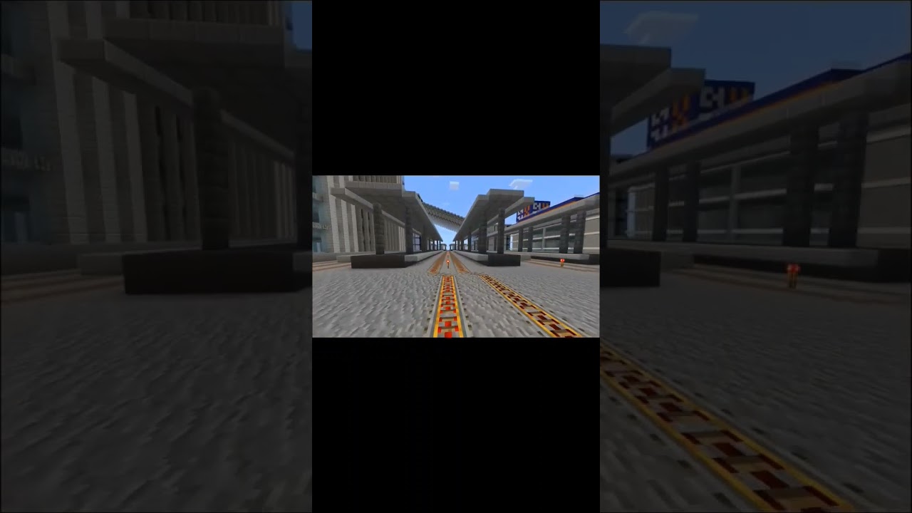 Japanese railway. Recreate Osaka Station with Minecraft#Minecraft#shorts