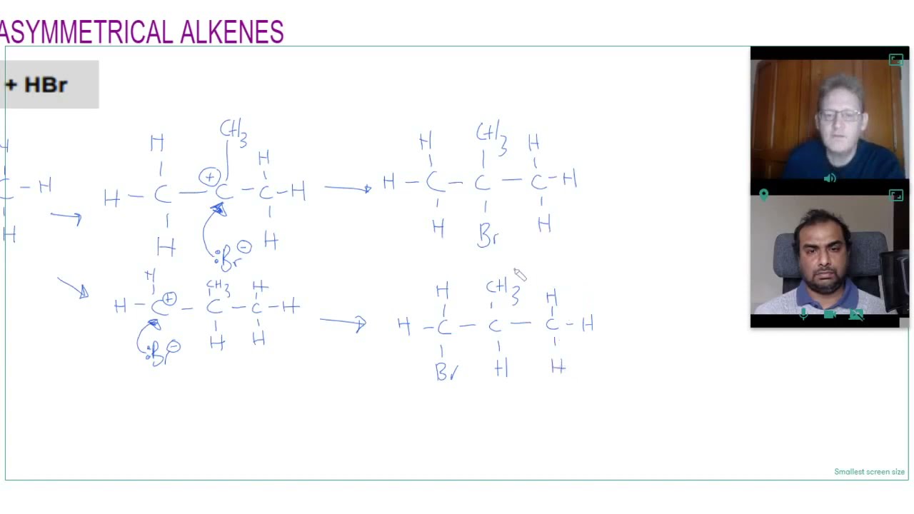 ELECTROPHILIC ADDITION of ASYMMETRICAL ALKENES