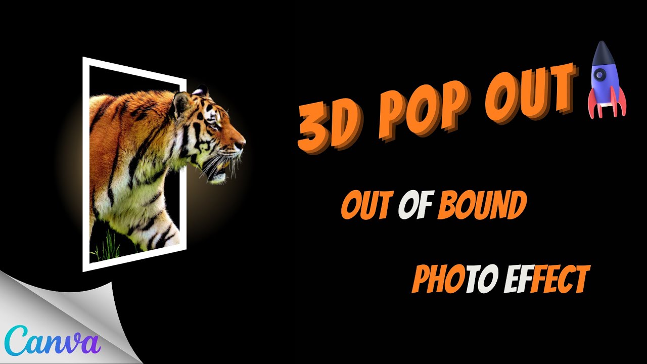 Pop Up Effect | Image Popout Effect | Out of Bounds Effect | Canva  Tutorial | perks of tech