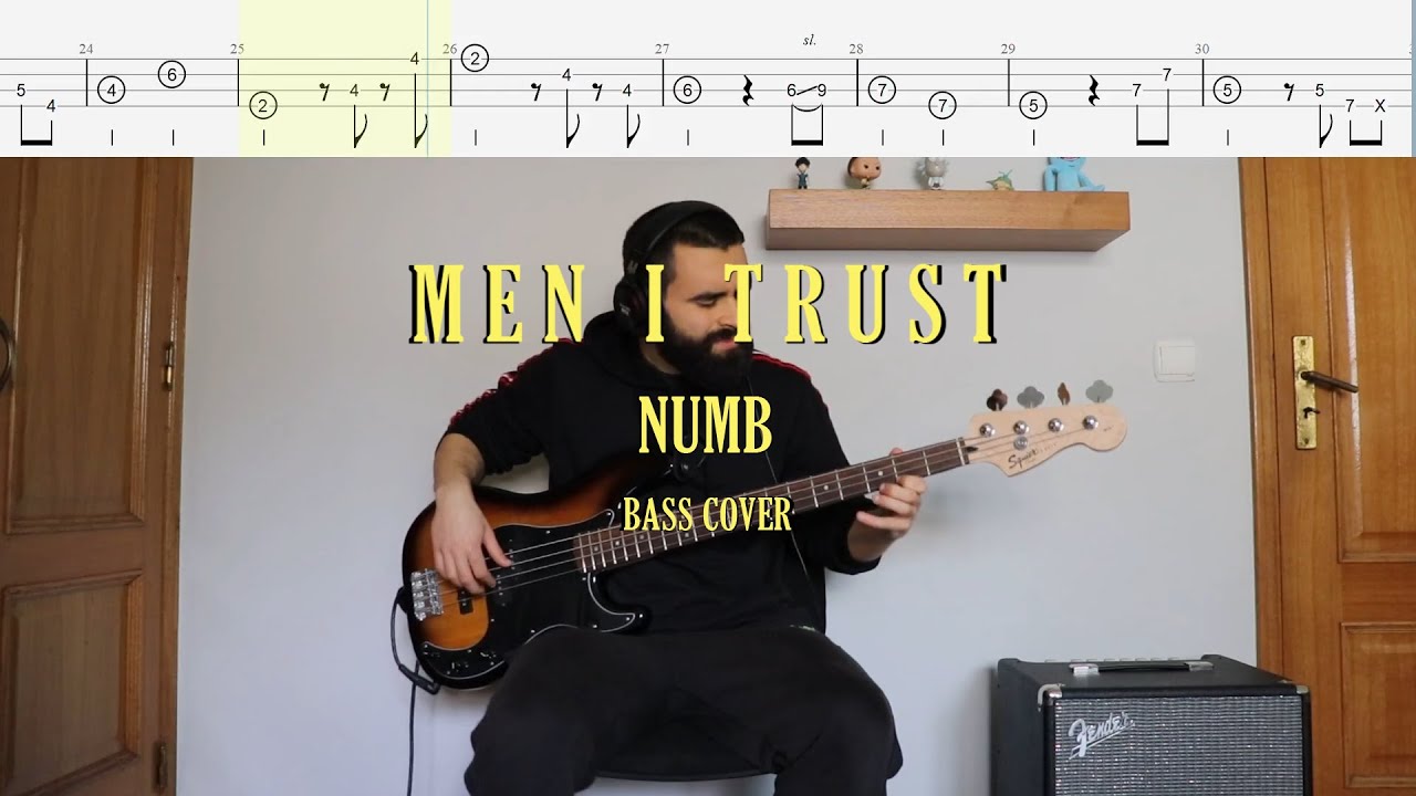 Men I Trust // Numb [Bass Cover + Tabs]