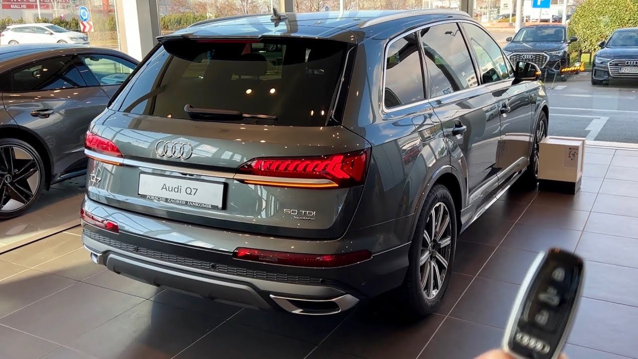 AUDI Q7 S Line 2022 - ПЕРВЫЙ ВЗГЛЯД И ВЗГЛЯД (экстерьер, интерьер) 50 TDI Quattro
