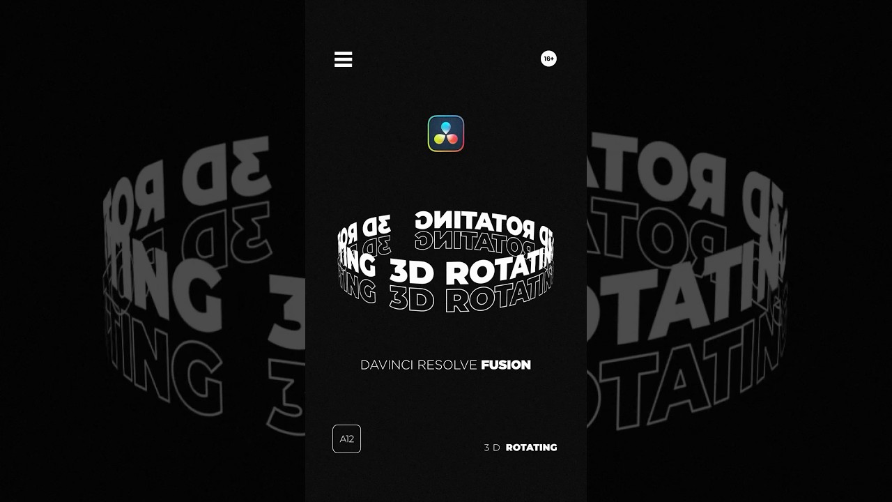 Create 3D Rotating Text in DaVinci Resolve Fusion