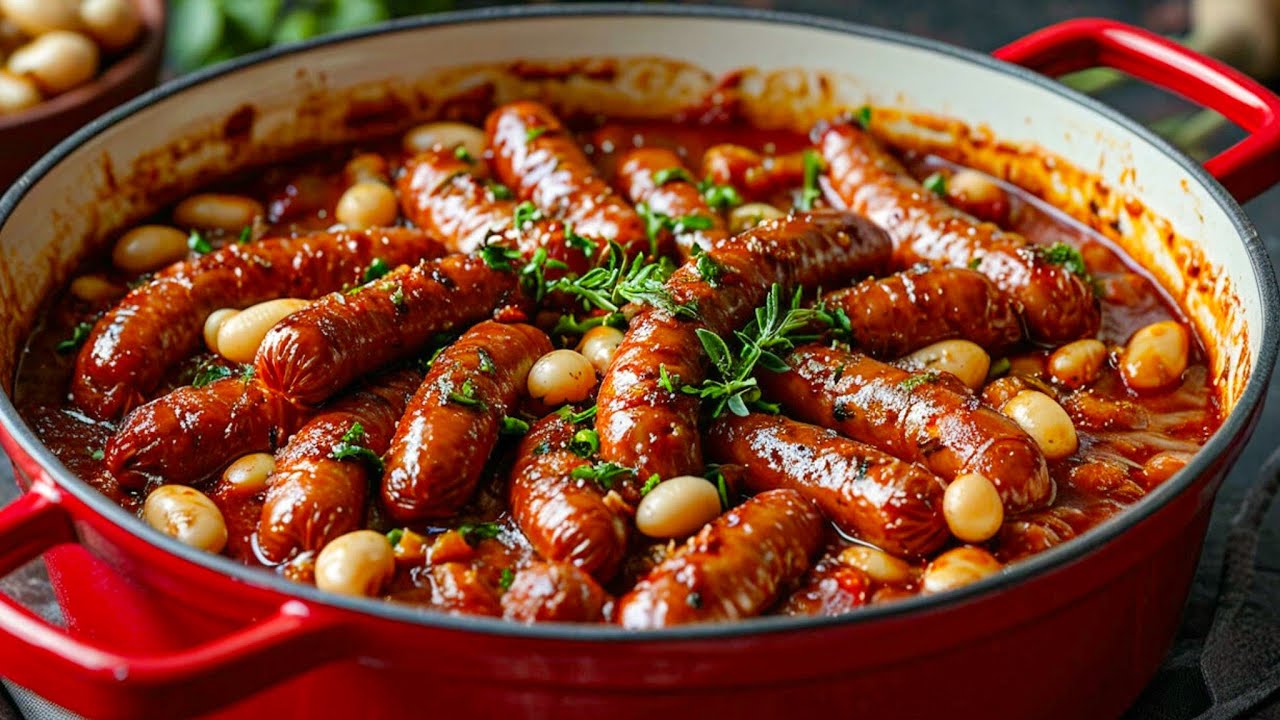 Rinderbratwürste, von denen Sie sich nicht losreißen können. Es ist so lecker!