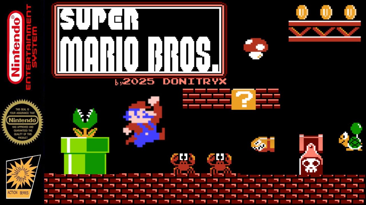 SMB1 Arcade Mario Edition (NES) Graphical Hack