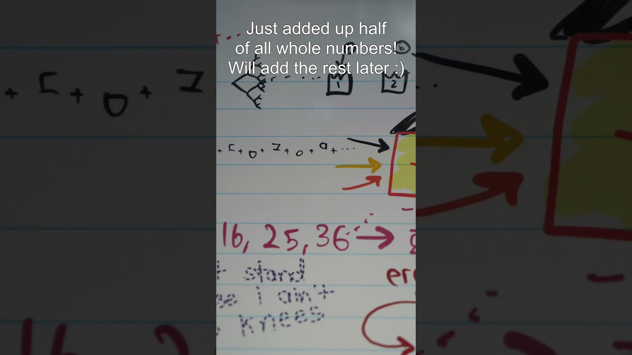 i added up half the whole numbers