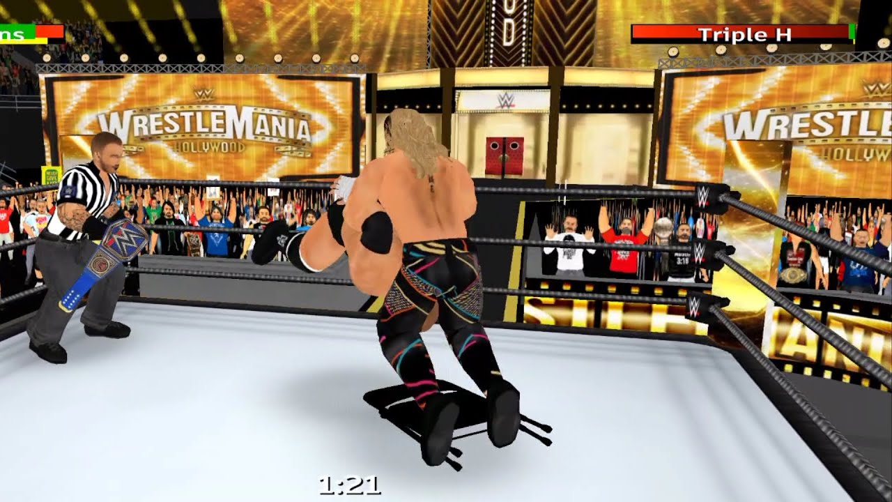 WWE WR3D WRESTLEMANIA 39 SETH ROLLINS VS TRIPLE H FULL MATCH BROCK LESNAR CASH INS HIS MITB..