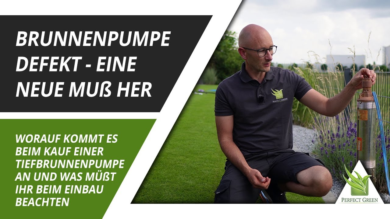 Brunnenpumpe tauschen | Tiefbrunnenpumpe | Brunnen zur Gartenbewässerung | Rasenbewässerung