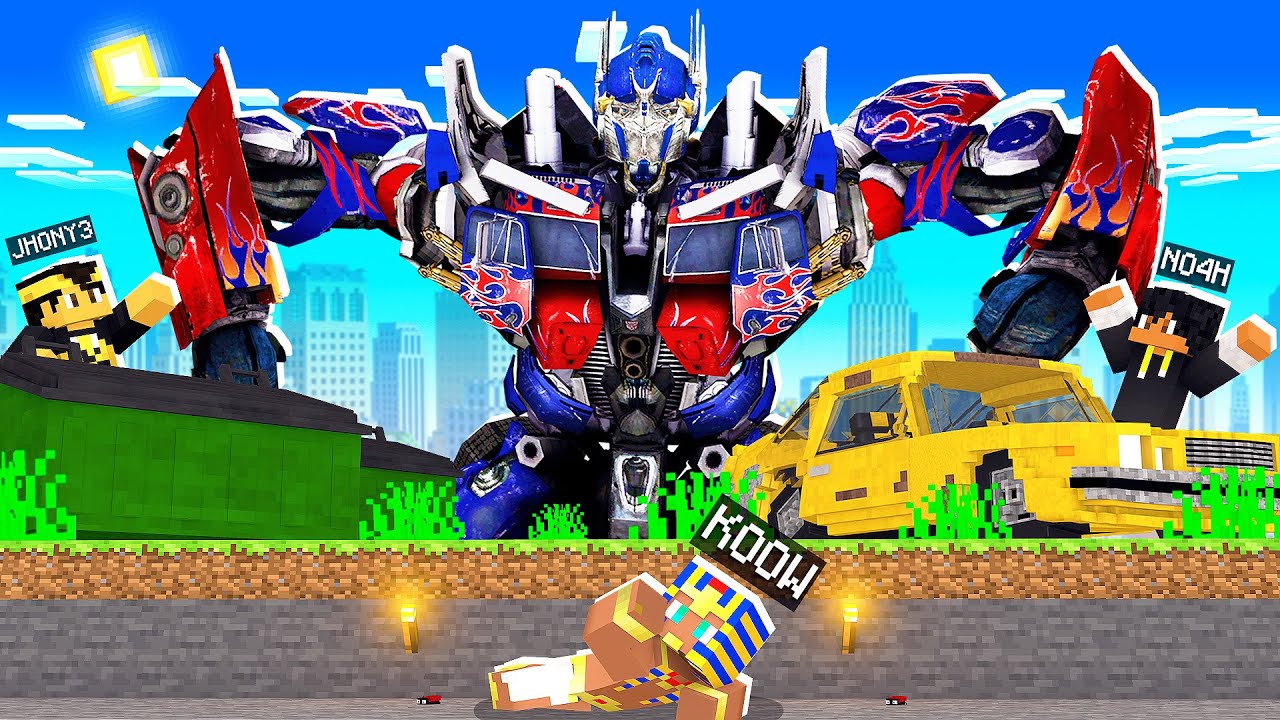 ESCONDE ESCONDE dos TRANSFORMES no MINECRAFT