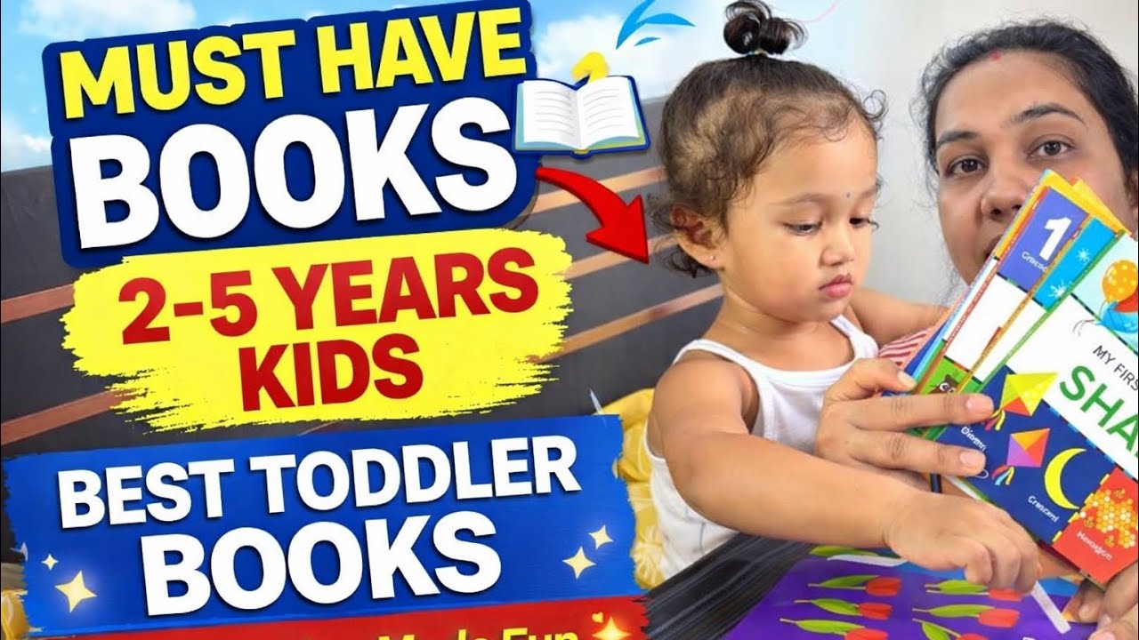 Best Learning Books for Toddlers | Must Have Books for 2–5 Years Kids 📚